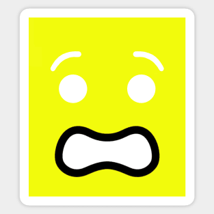 Scared Minifig Face Sticker